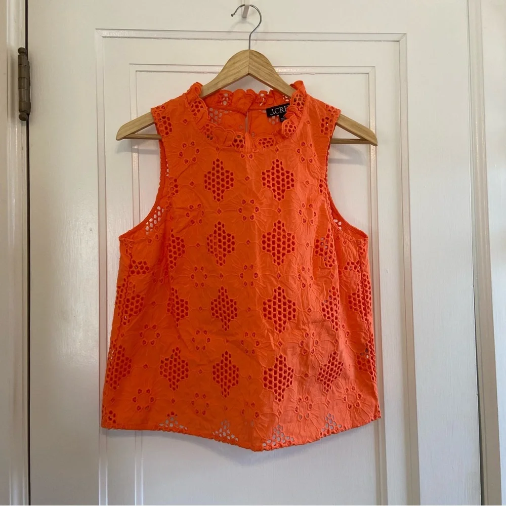 J. Crew Fleur top in Eyelet